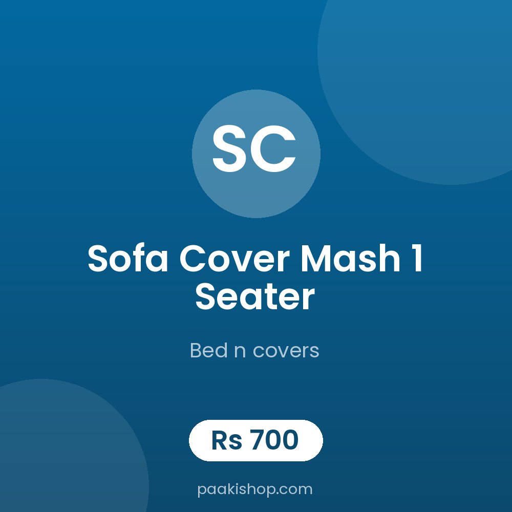 sofa cover mash 1 seater