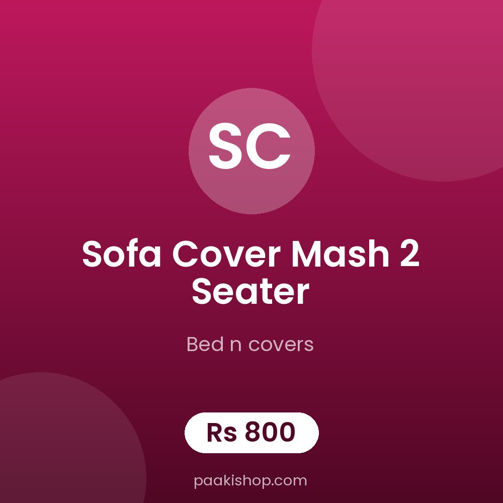 sofa cover mash 2 seater