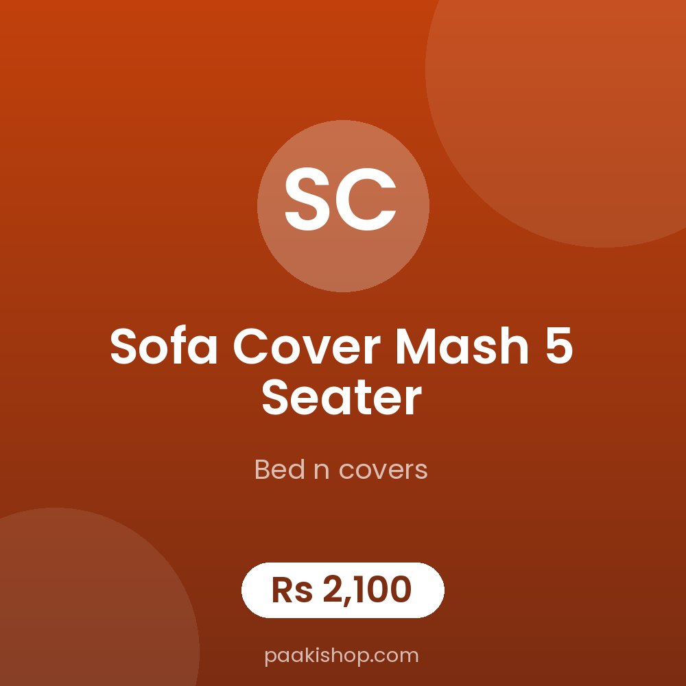 sofa cover mash 5 seater