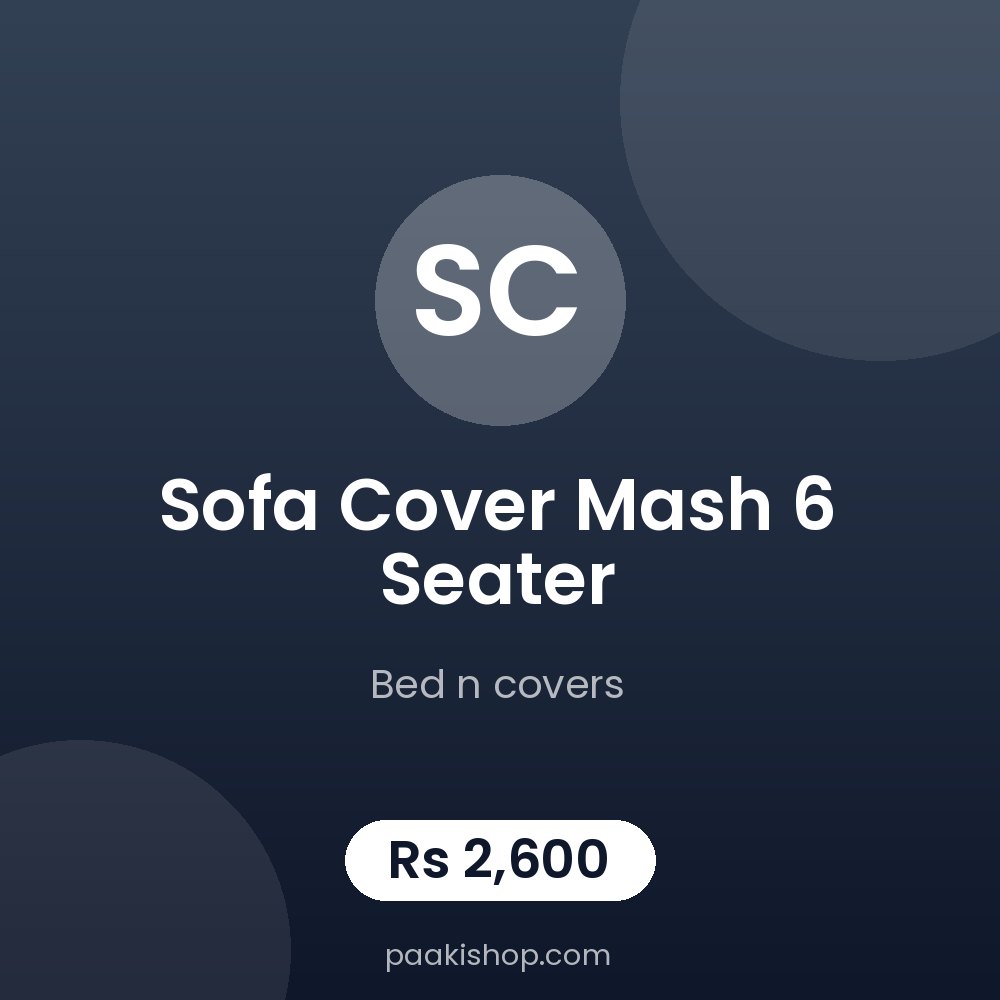 sofa cover mash 6 seater