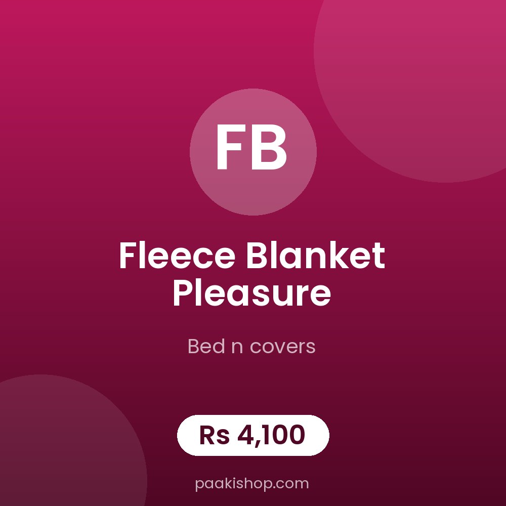 FLEACE BLANKET PLEASURE
