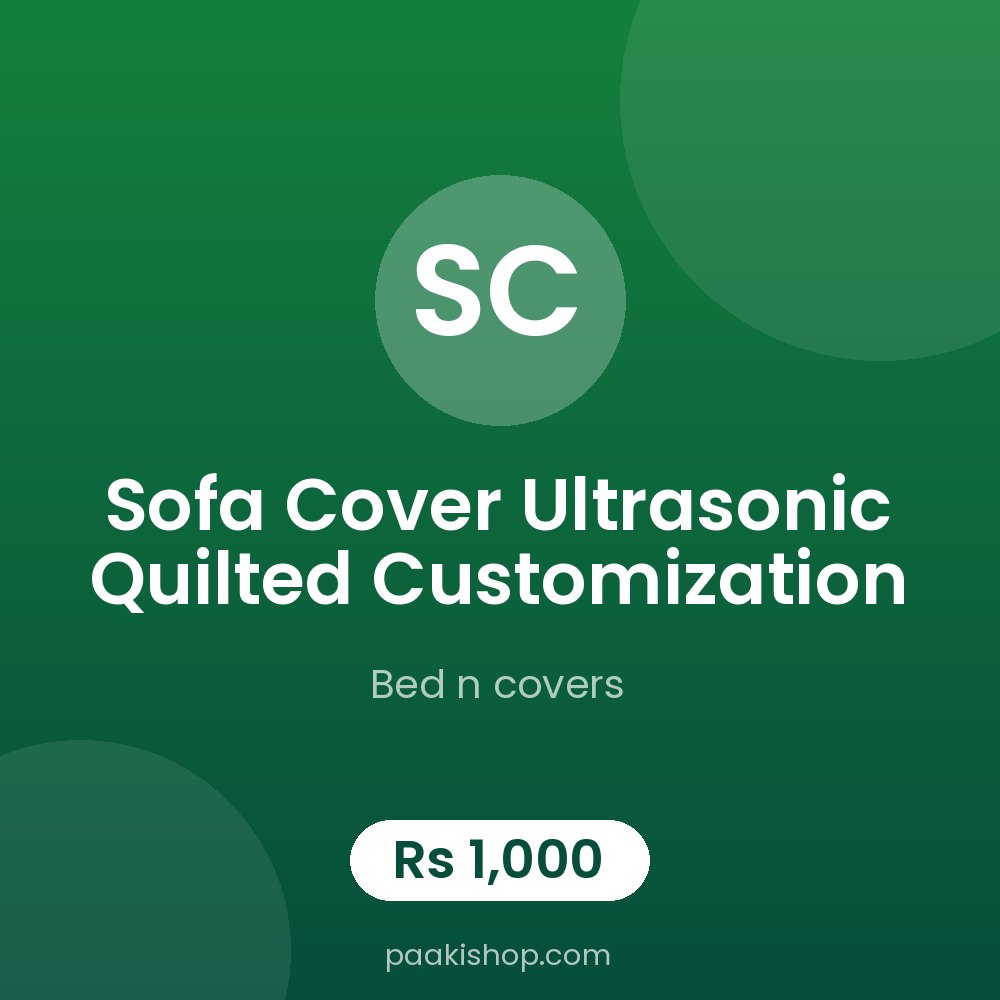sofa cover ultrasonic quilted customization
