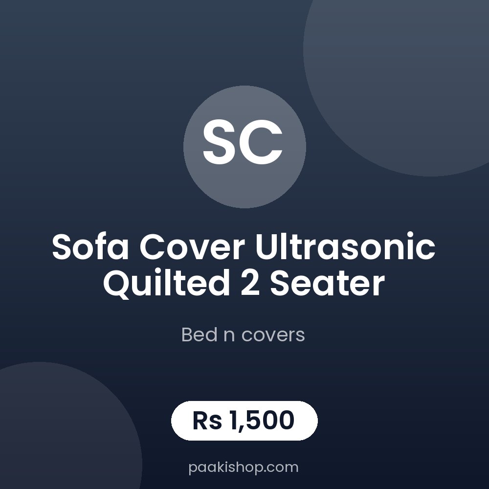 sofa cover ultrasonic quilted 2 seater