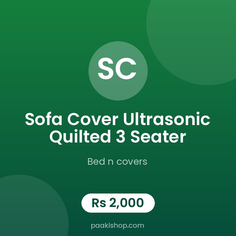 sofa cover ultrasonic quilted 3 seater
