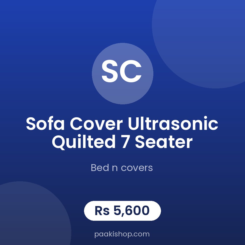sofa cover ultrasonic quilted 7 seater