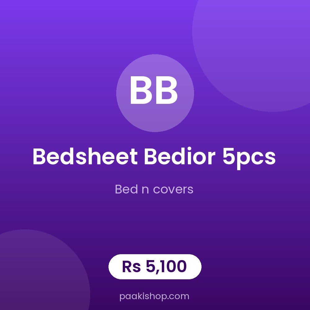 bedsheet bedior 5pcs