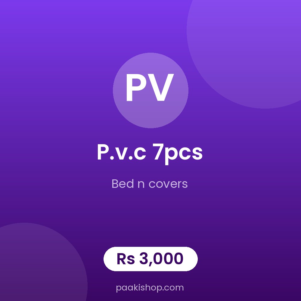 p.v.c 7pcs