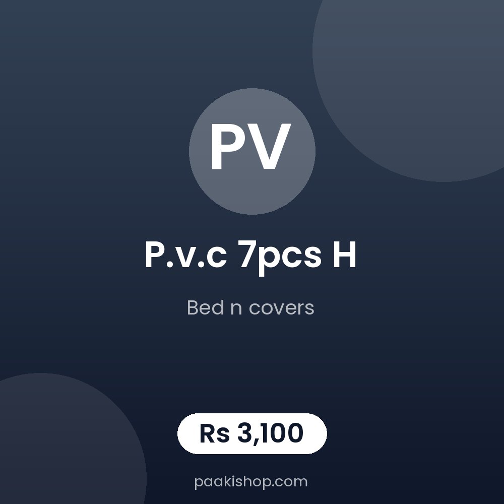 p.v.c 7pcs h