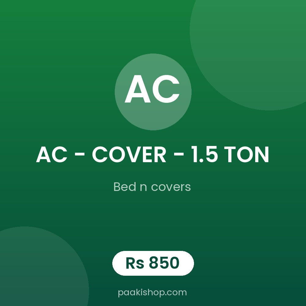 AC - COVER - 1.5 TON
