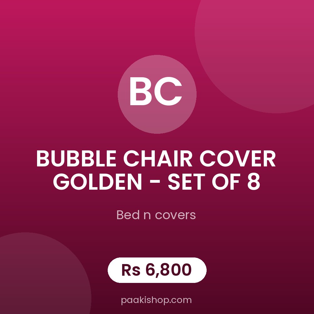 BUBBLE CHAIR COVER GOLDEN - SET OF 8