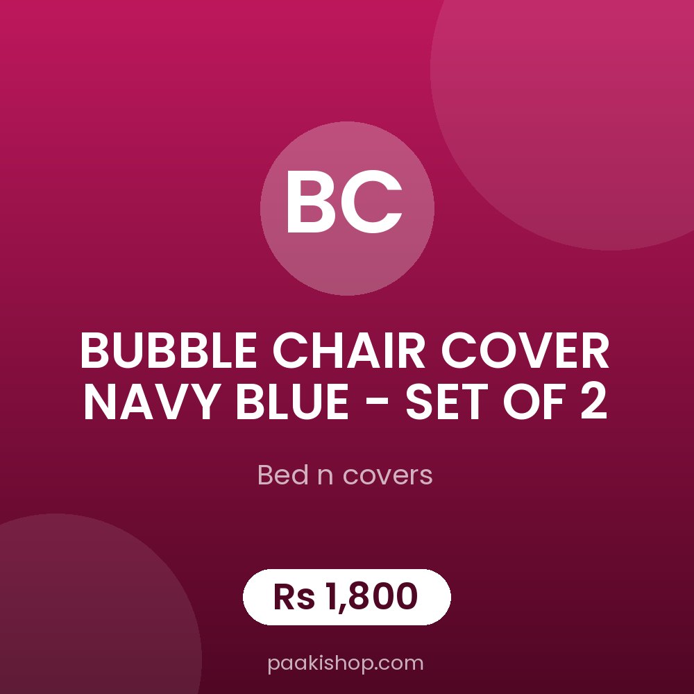 BUBBLE CHAIR COVER NAVY BLUE - SET OF 2