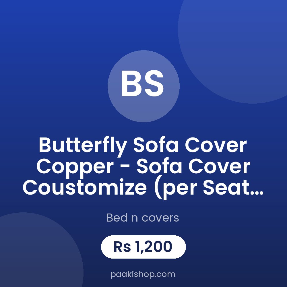 Butterfly Sofa Cover copper - Sofa Cover Coustomize (per seat price)