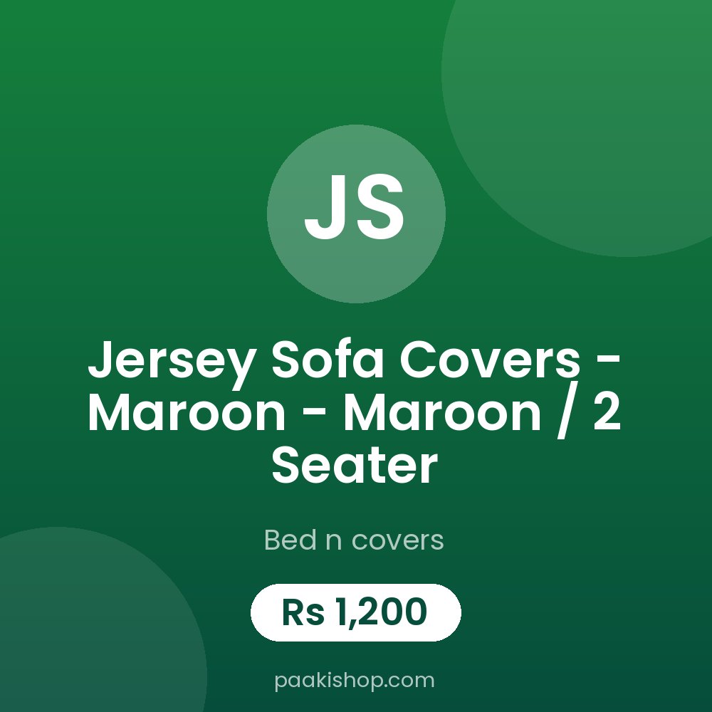 Jersey Sofa Covers - Maroon - Maroon / 2 seater