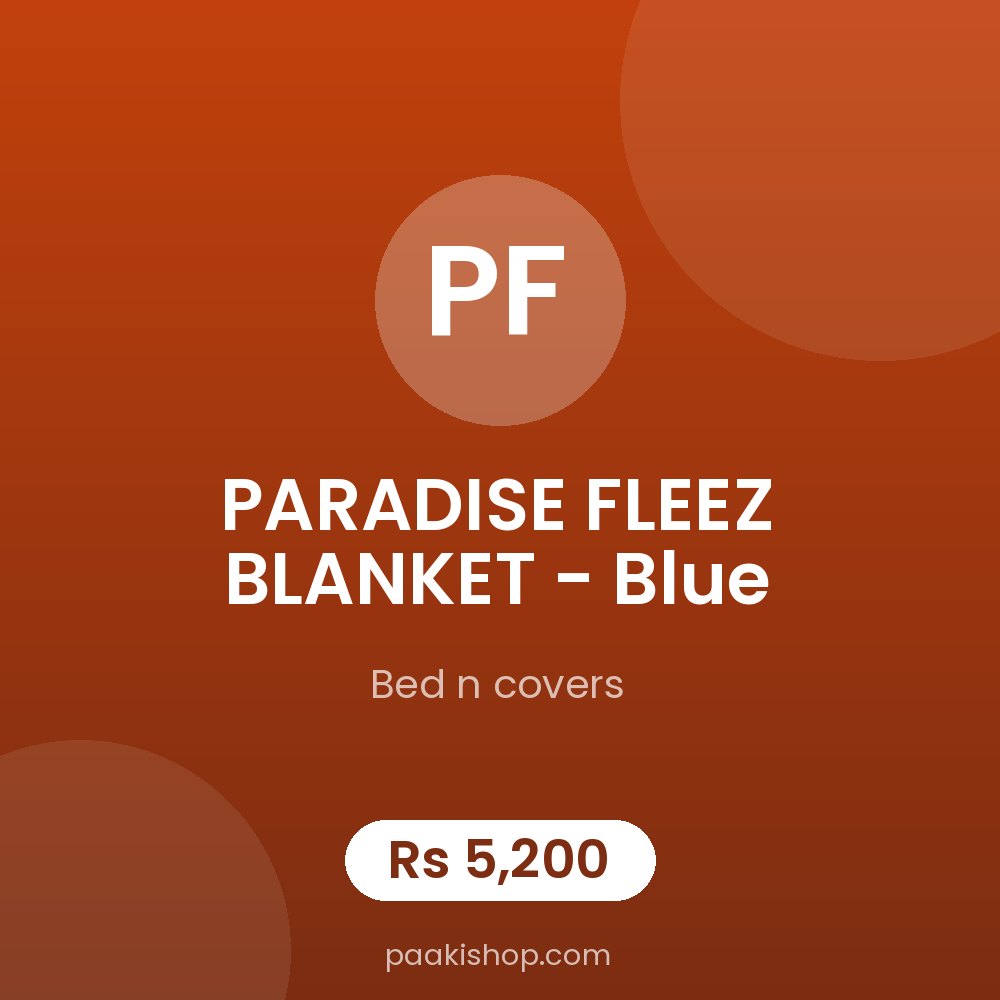 PARADISE FLEEZ BLANKET - Blue