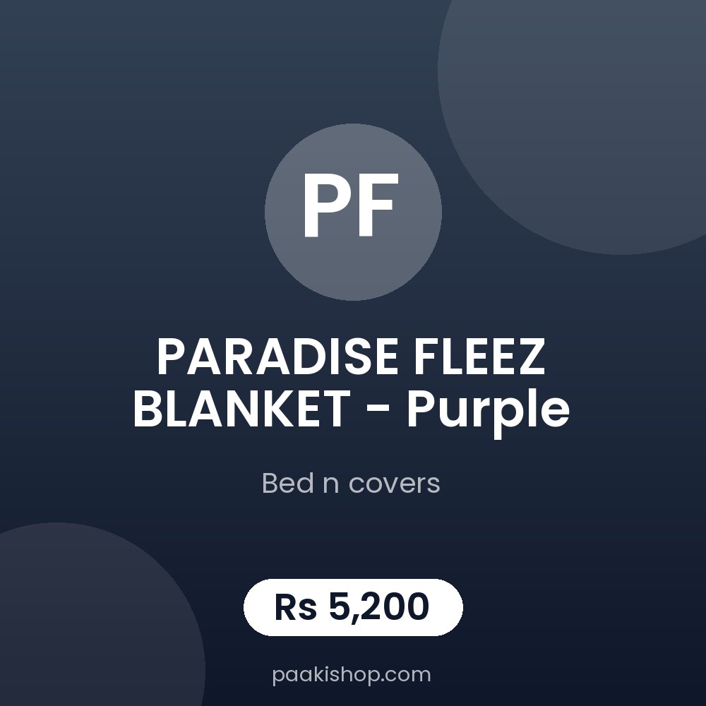 PARADISE FLEEZ BLANKET - Purple