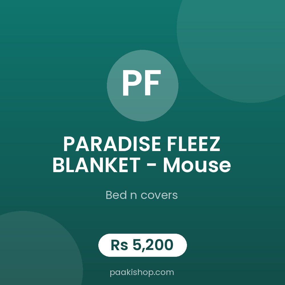 PARADISE FLEEZ BLANKET - mouse