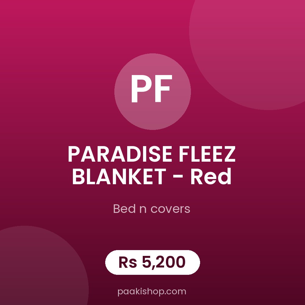 PARADISE FLEEZ BLANKET - Red