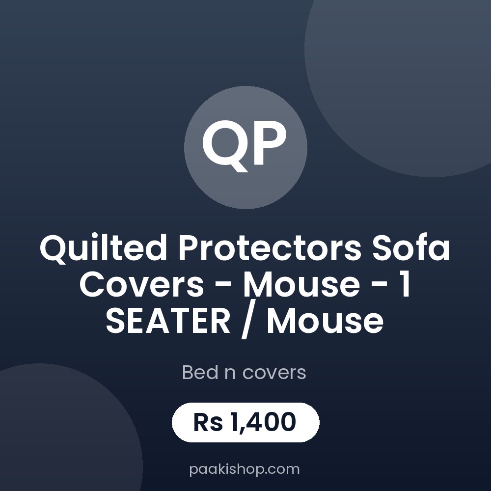 Quilted Protectors Sofa Covers - mouse - 1 SEATER / mouse