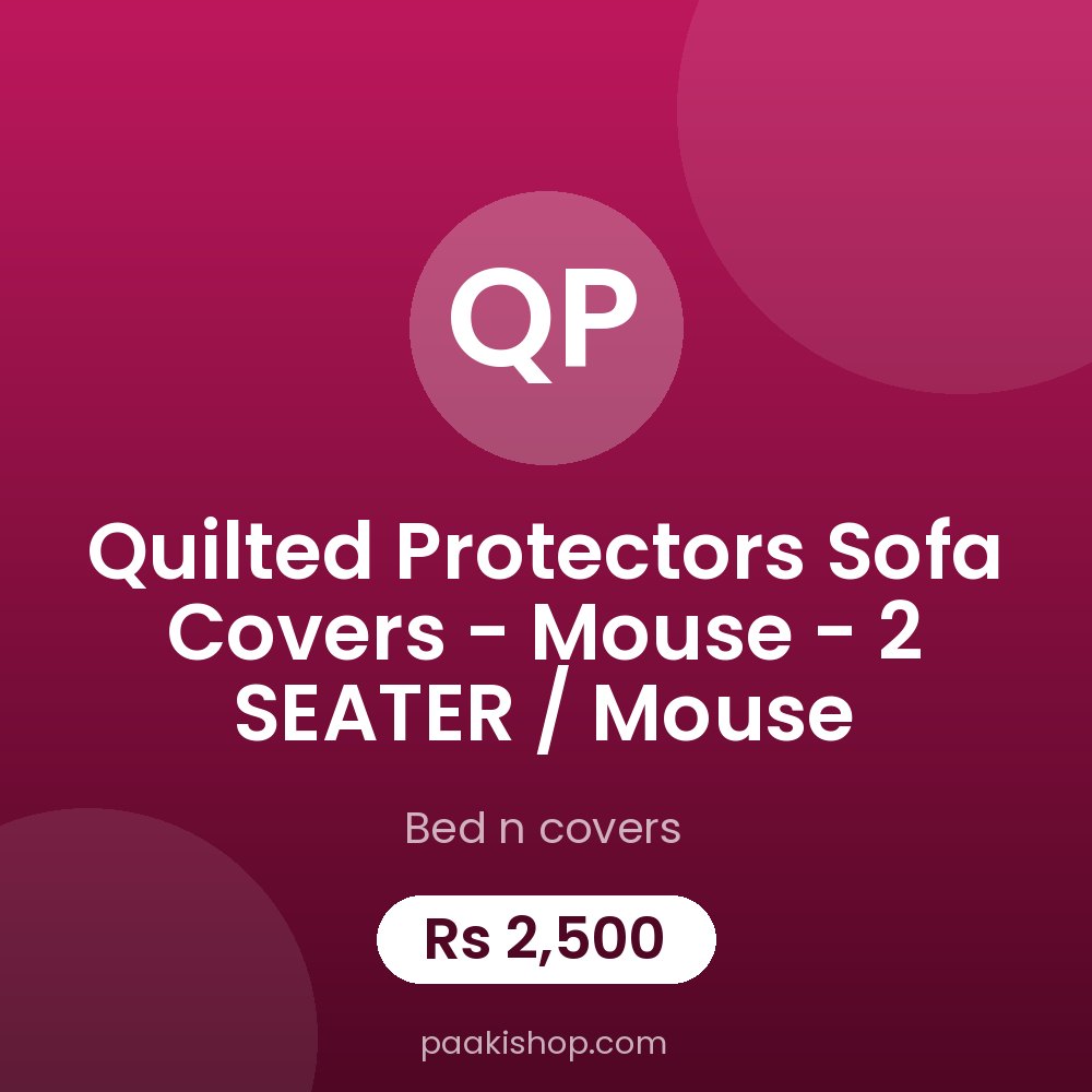 Quilted Protectors Sofa Covers - mouse - 2 SEATER / mouse
