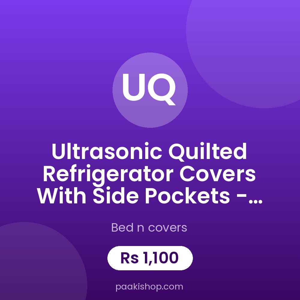 Ultrasonic Quilted Refrigerator Covers With Side Pockets - mouse