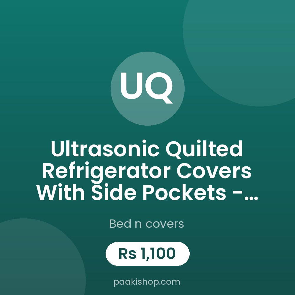 Ultrasonic Quilted Refrigerator Covers With Side Pockets - Maroon