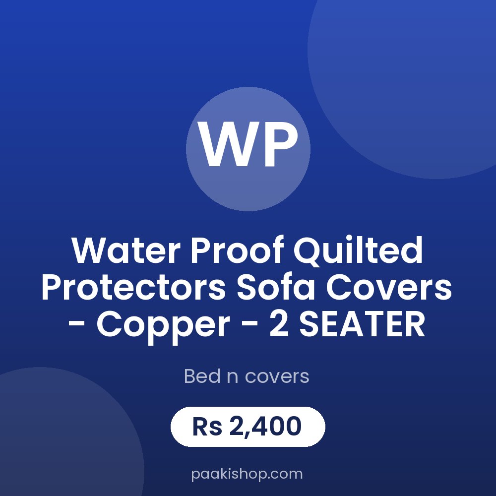 Water proof Quilted Protectors Sofa Covers - Copper - 2 SEATER