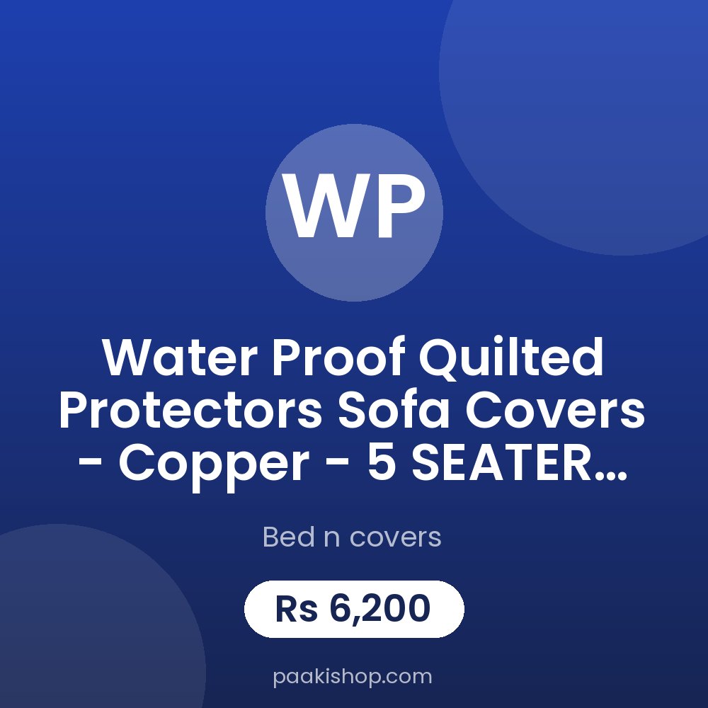 Water proof Quilted Protectors Sofa Covers - Copper - 5 SEATER  3+1+1