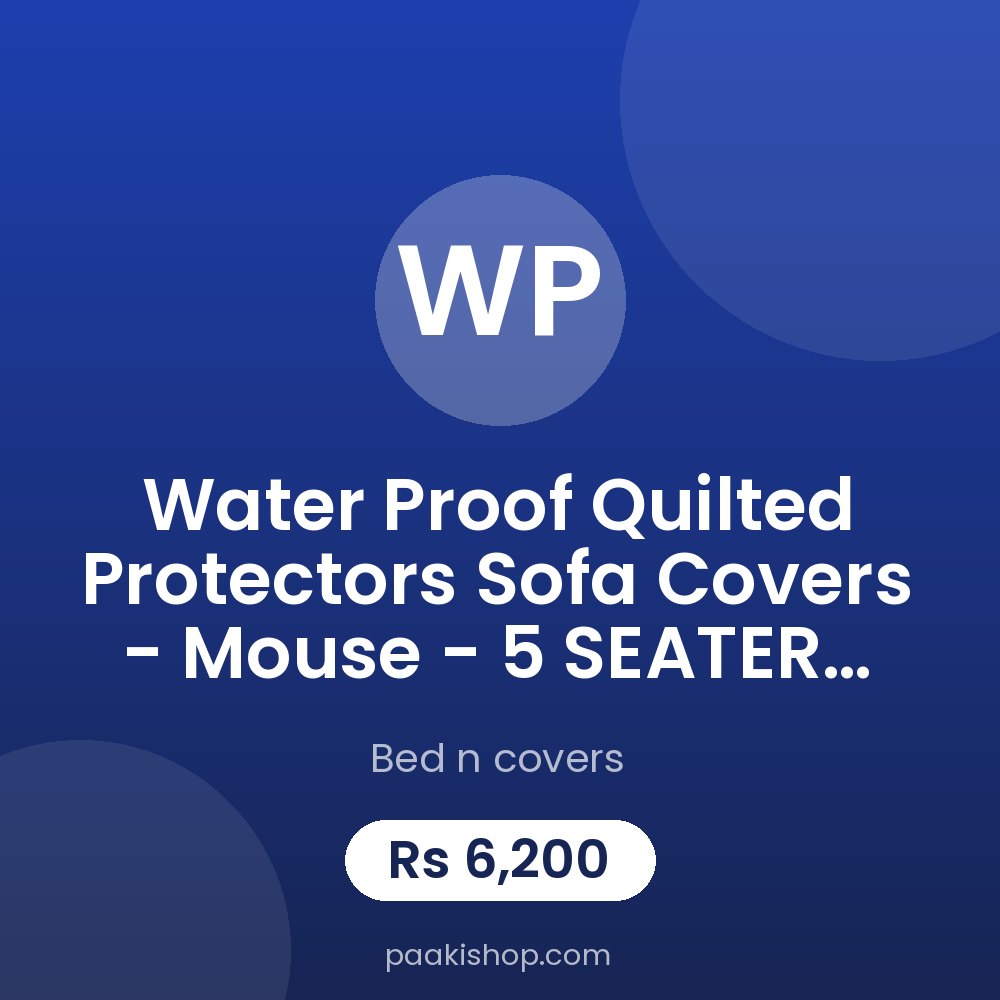 Water proof Quilted Protectors Sofa Covers - Mouse - 5 SEATER  3+1+1