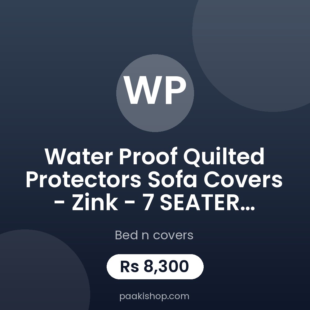 Water proof Quilted Protectors Sofa Covers - Zink - 7 SEATER 3+2+1+1