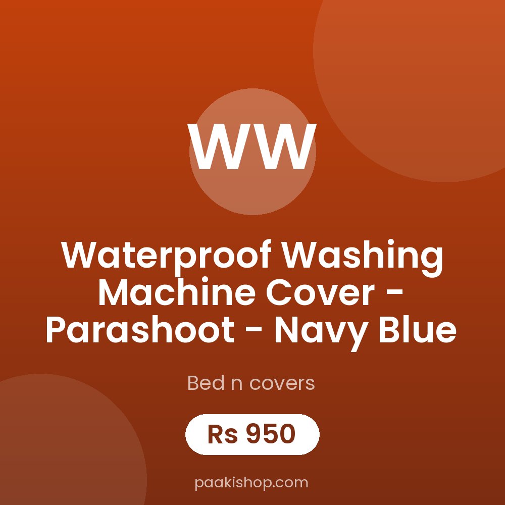 Waterproof Washing Machine Cover - Parashoot - Navy Blue