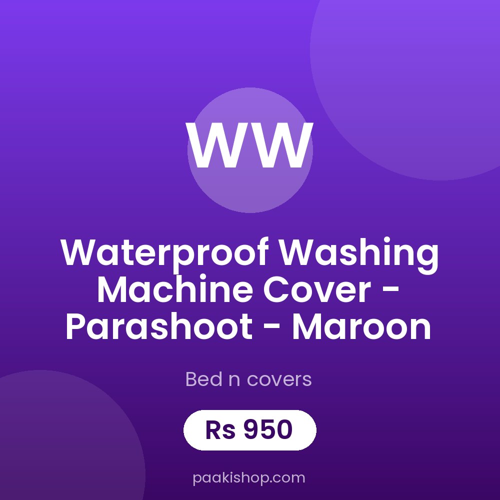 Waterproof Washing Machine Cover - Parashoot - Maroon