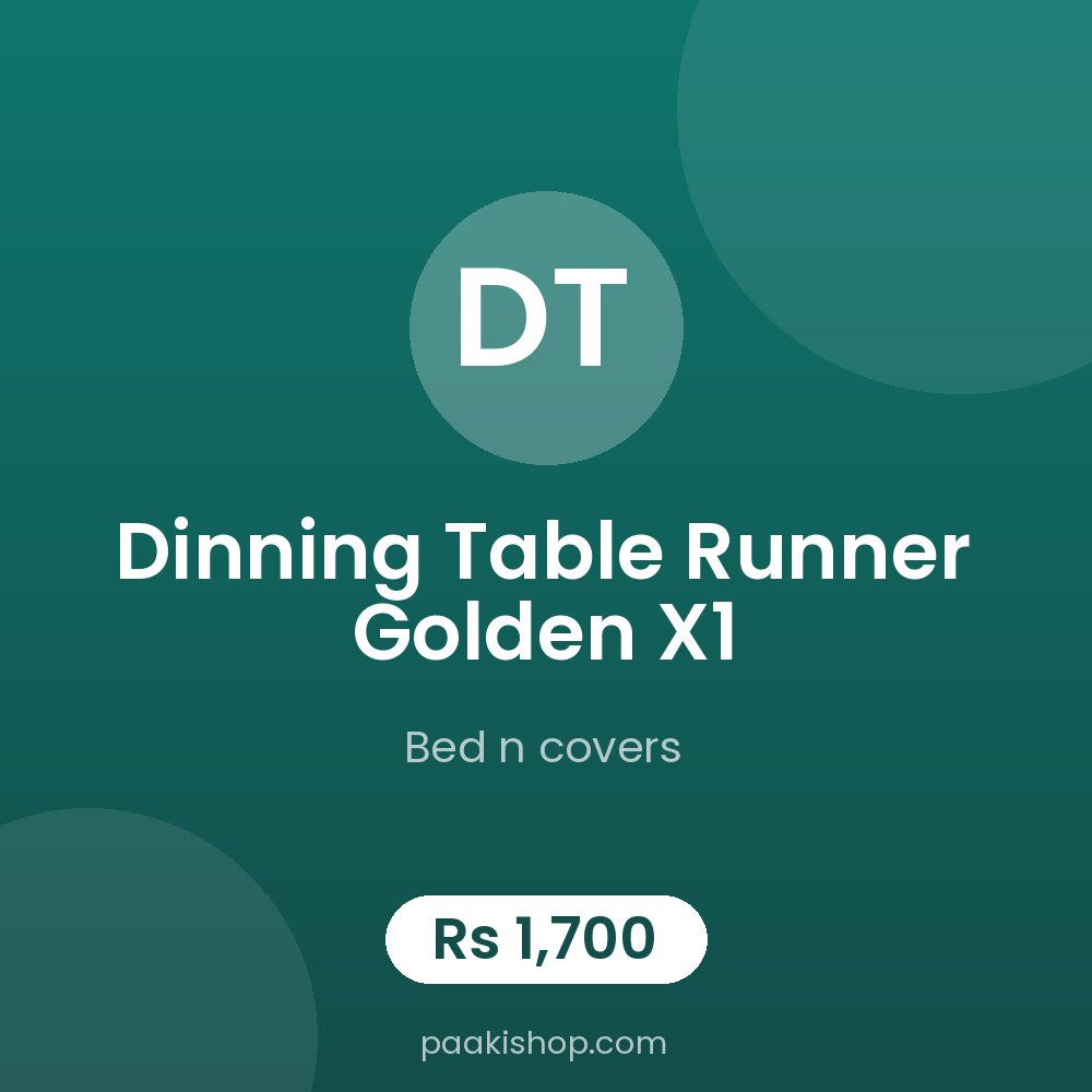 Dinning Table Runner Golden x1