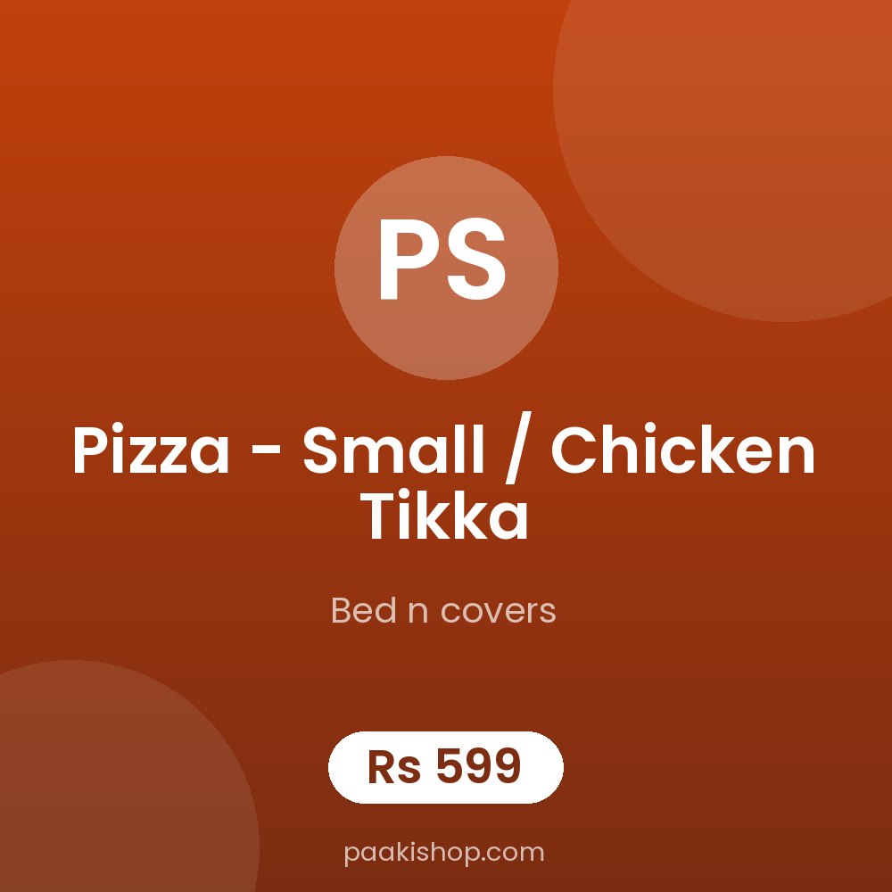 Pizza - small / chicken tikka
