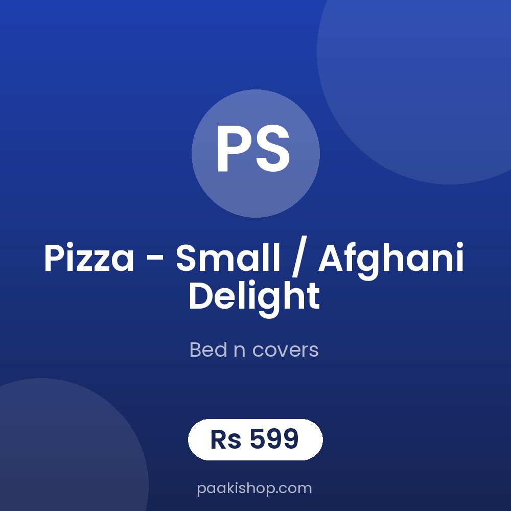 Pizza - small / afghani delight