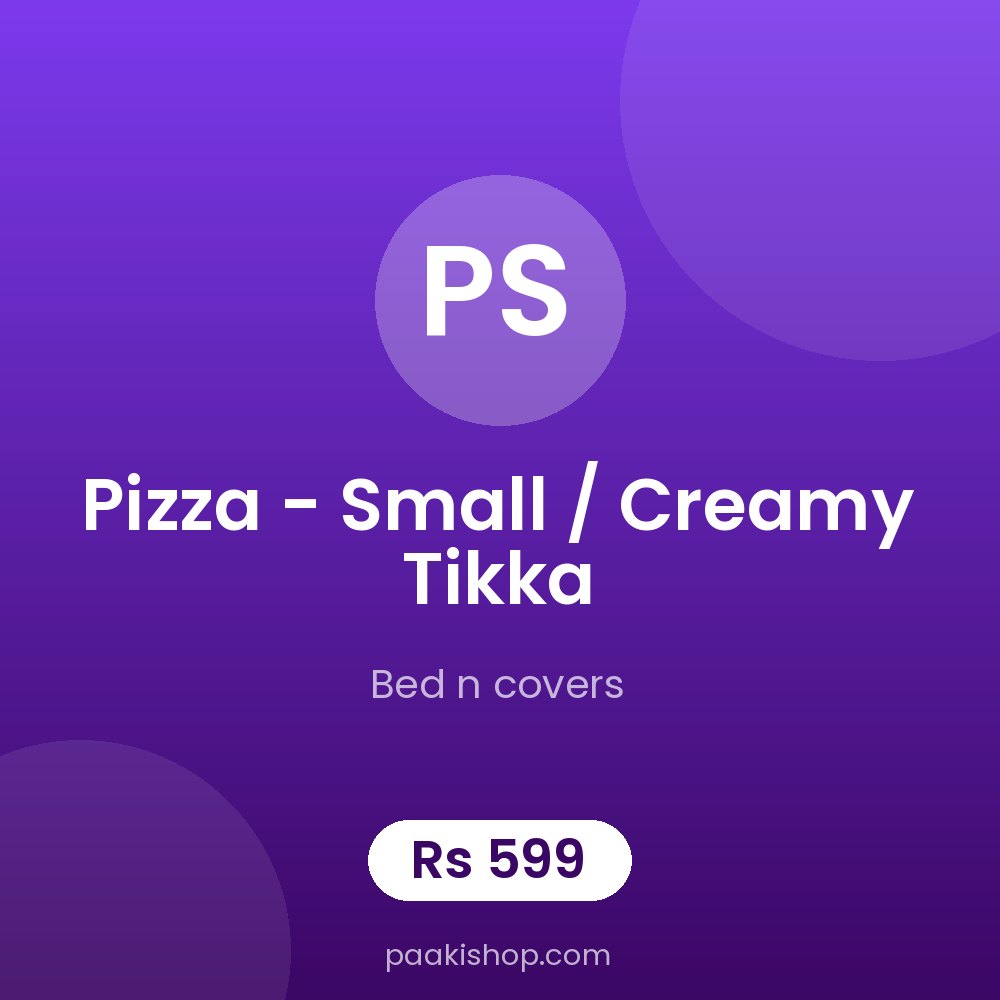 Pizza - small / creamy tikka