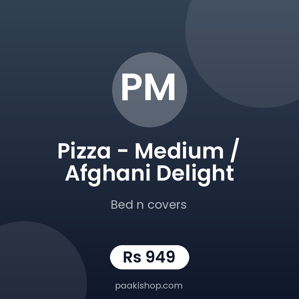 Pizza - medium / afghani delight
