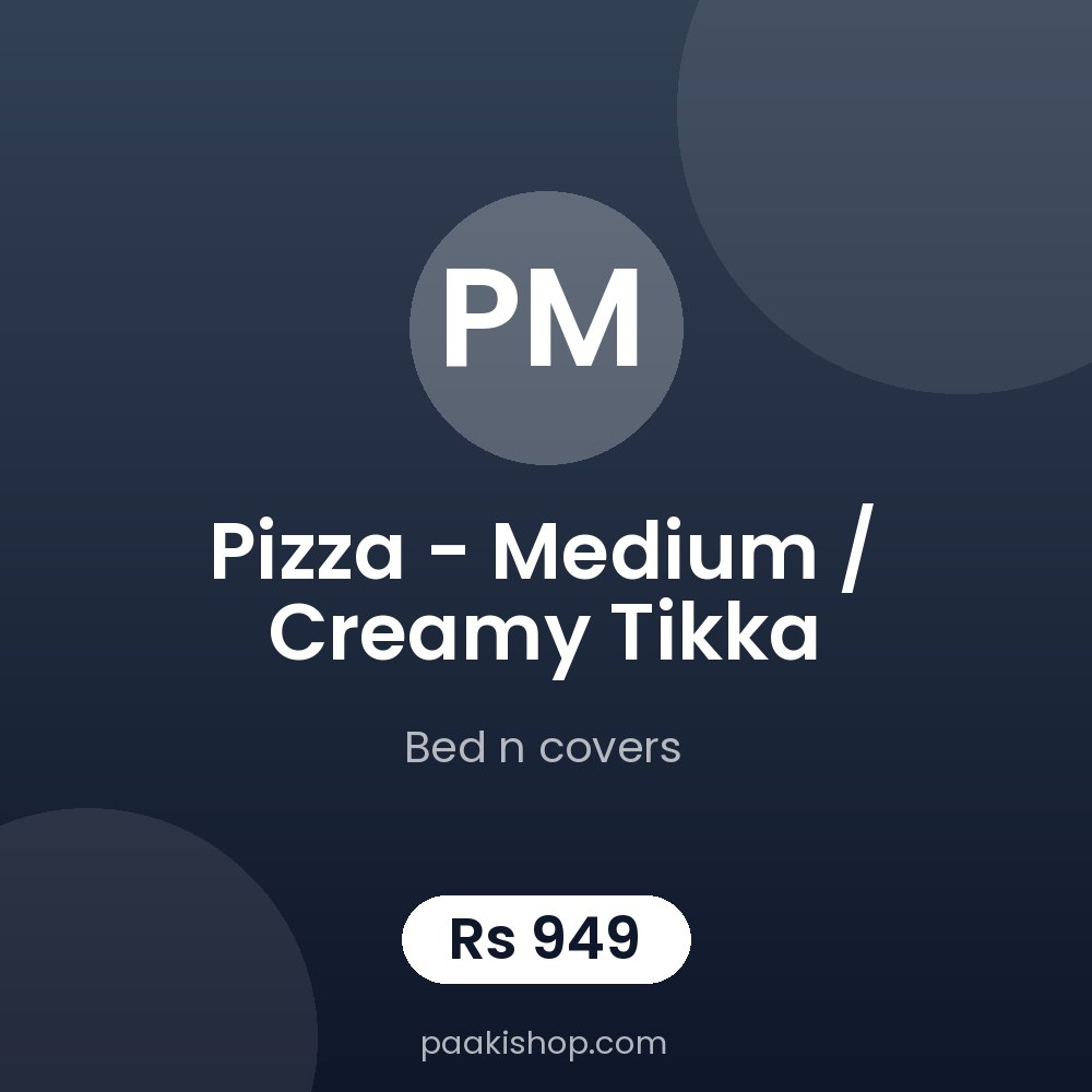 Pizza - medium / creamy tikka