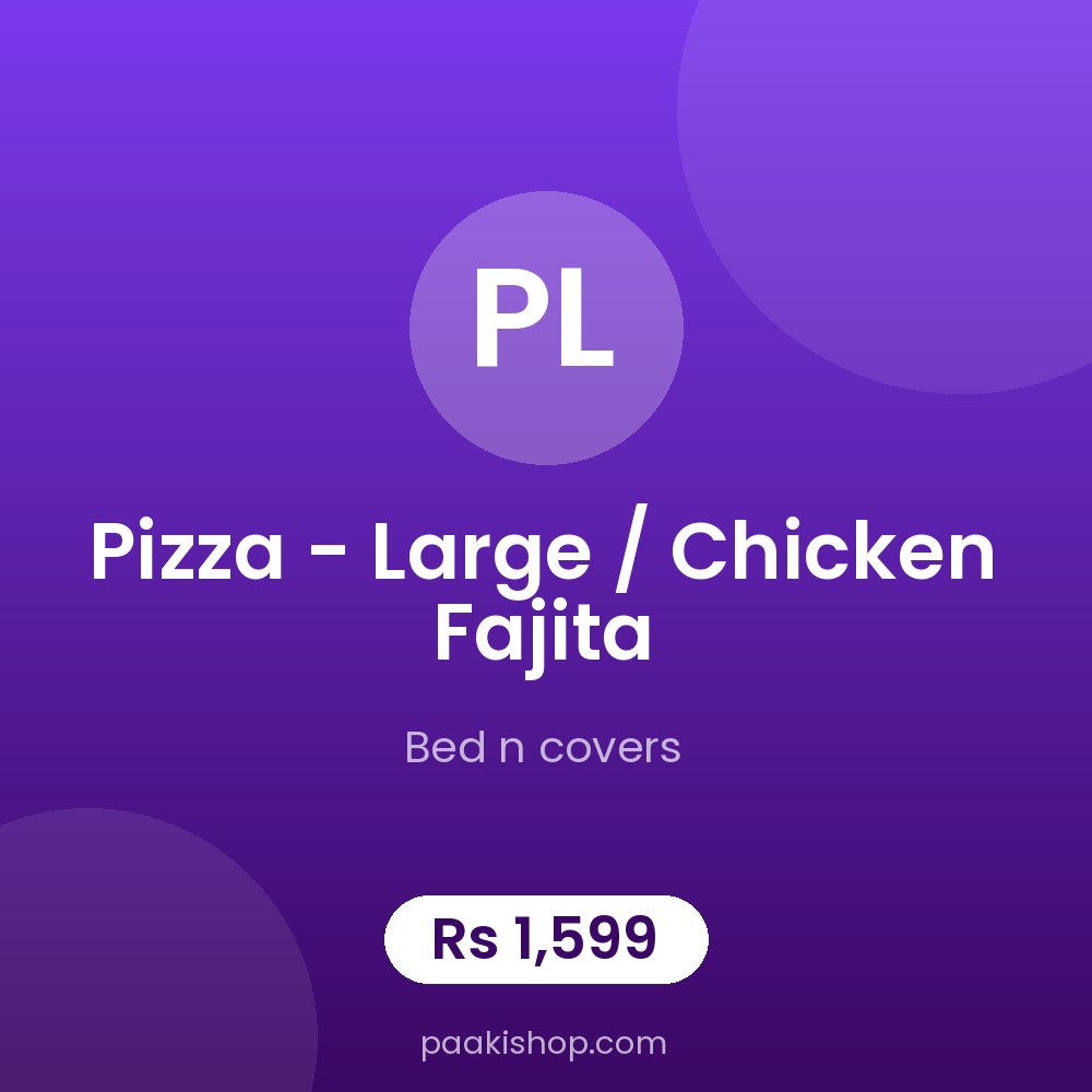 Pizza - large / chicken fajita
