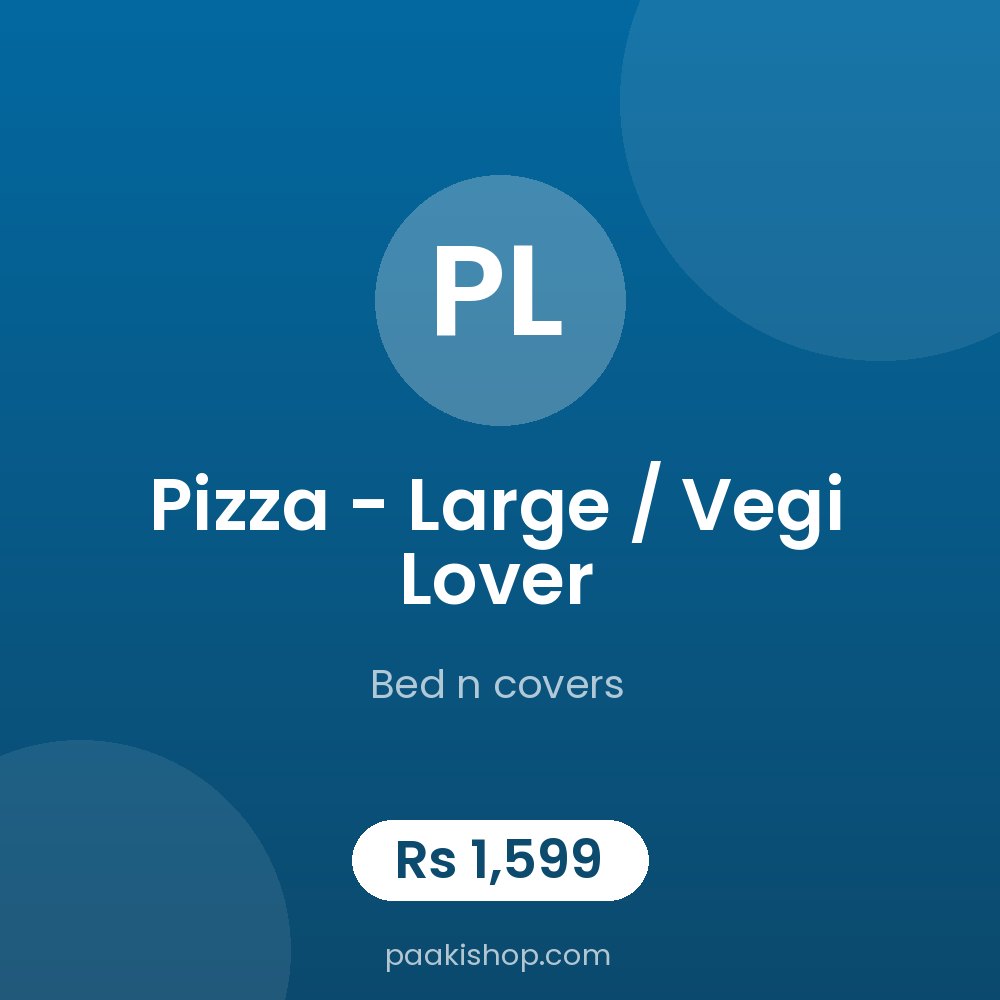 Pizza - large / vegi lover