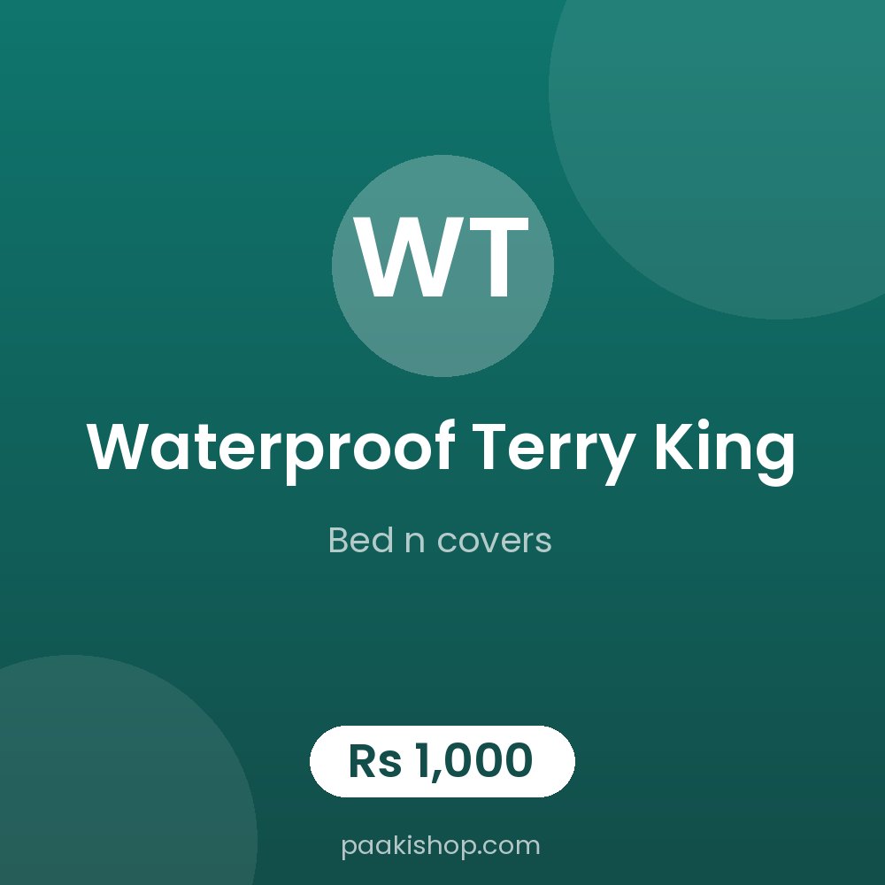 waterproof terry king