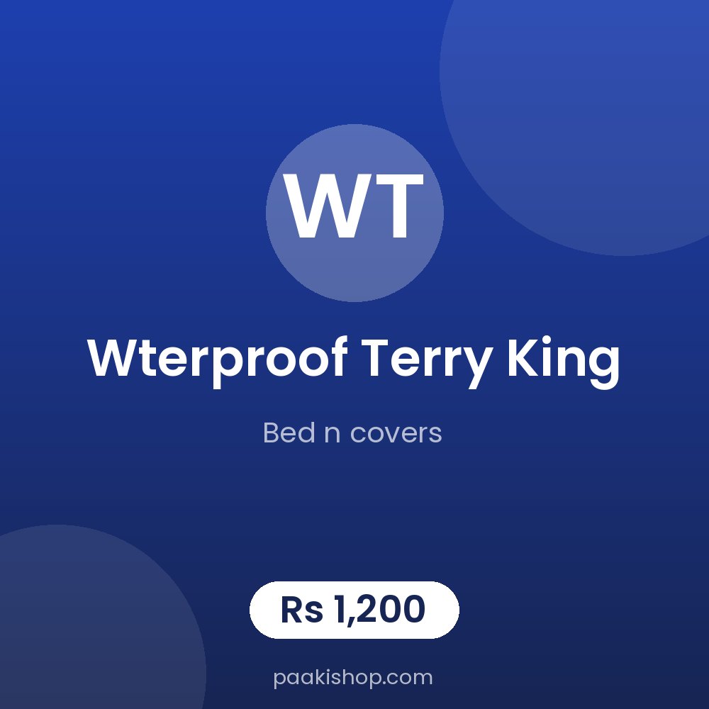 wterproof terry king