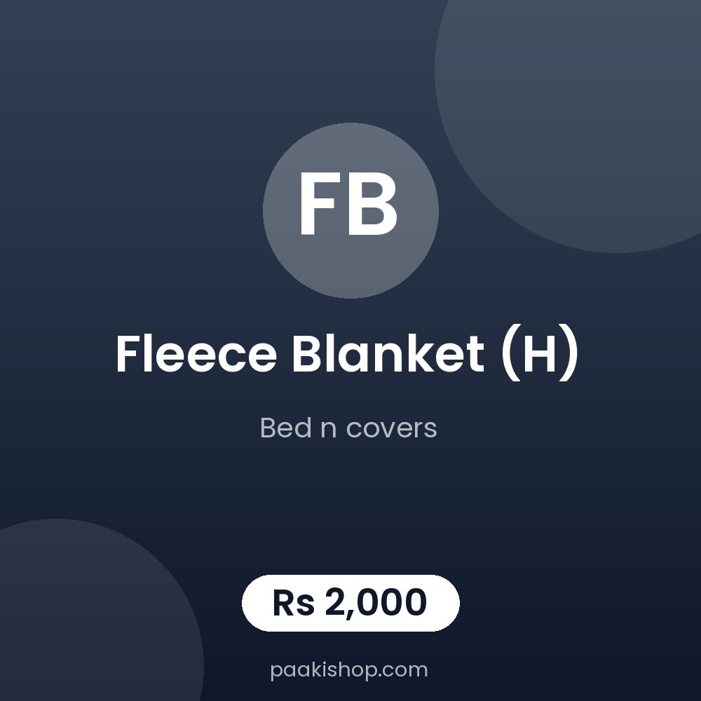 fleece blanket (H)