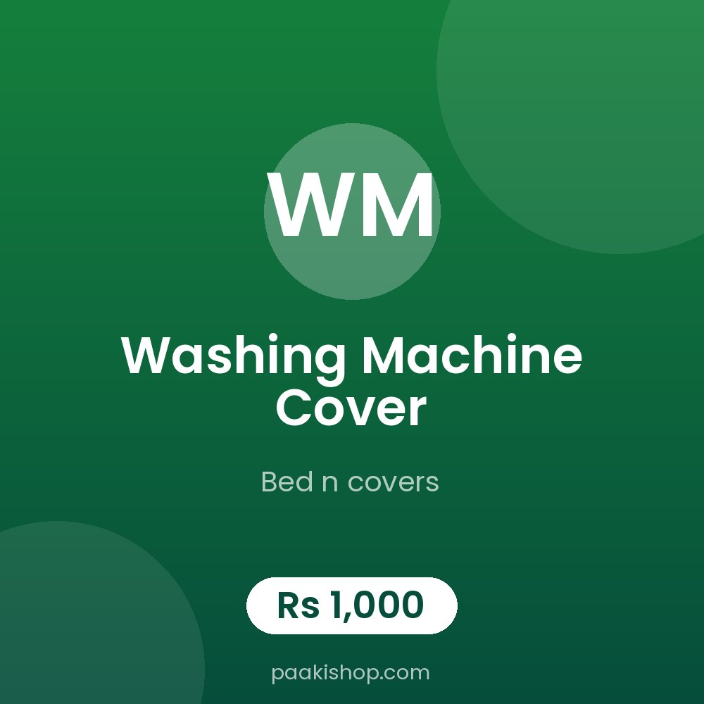 washing machine cover