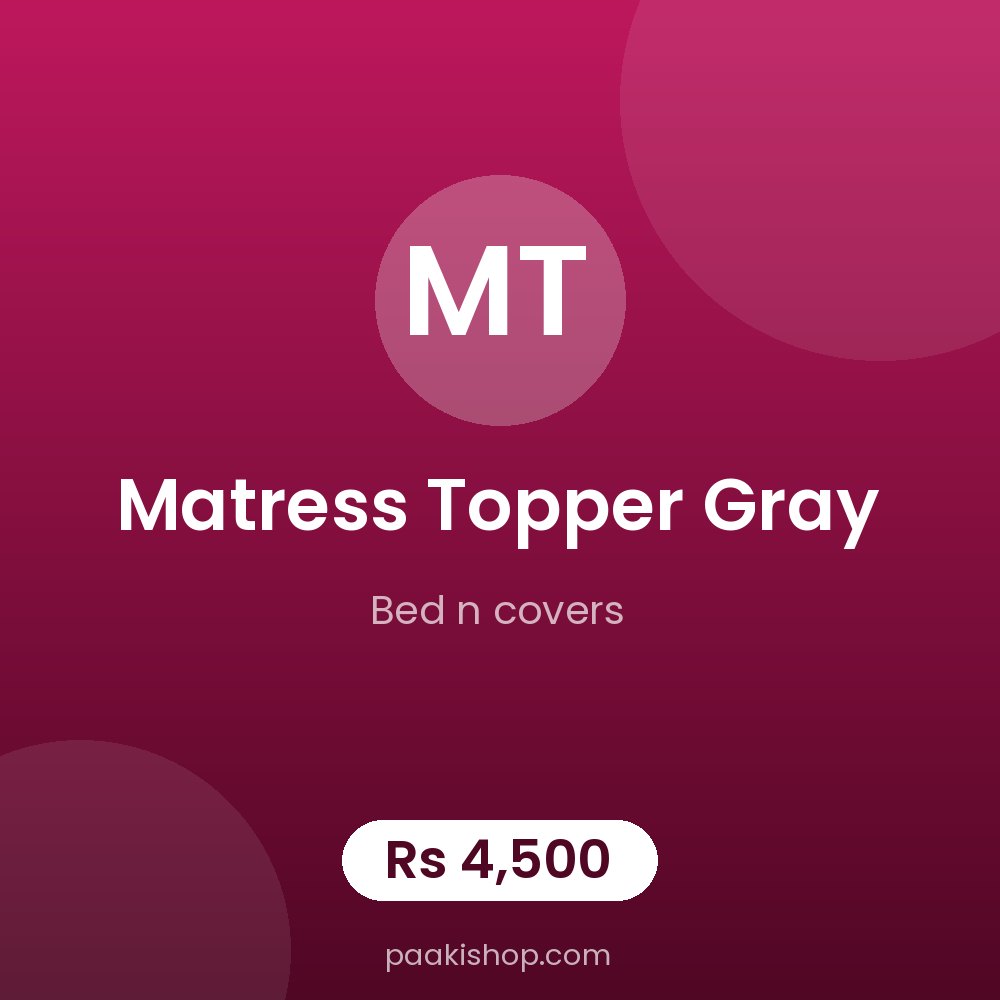 Matress topper gray