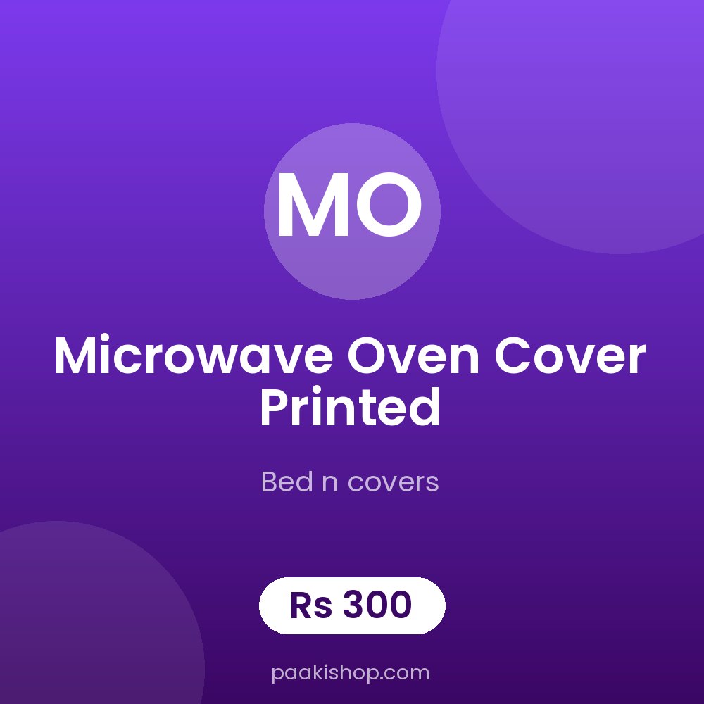 microwave oven cover printed