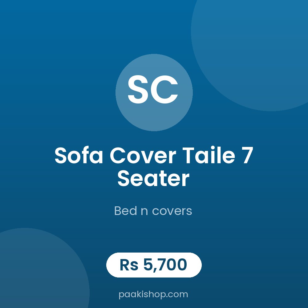 sofa cover taile 7 seater