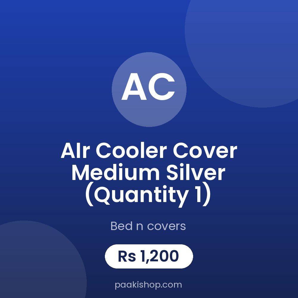 AIr Cooler Cover Medium Silver (Quantity 1)