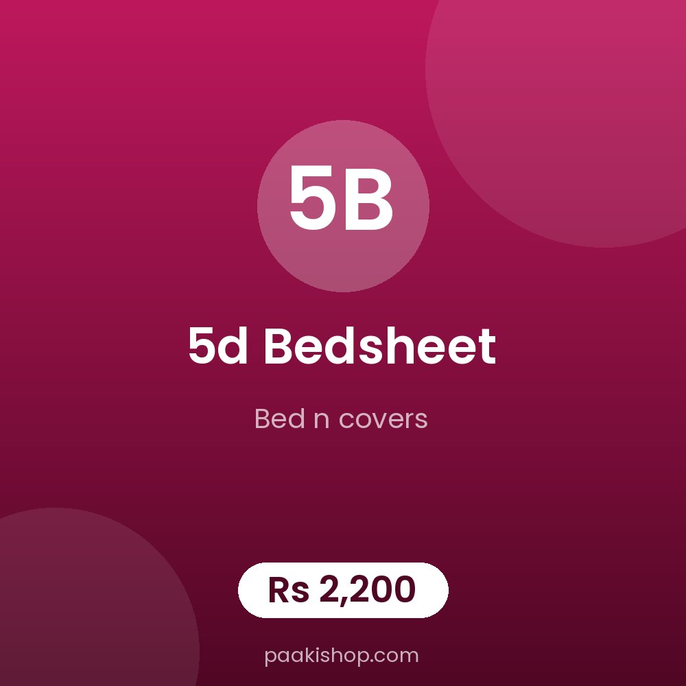 5d bedsheet