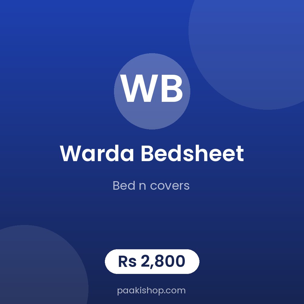 warda bedsheet