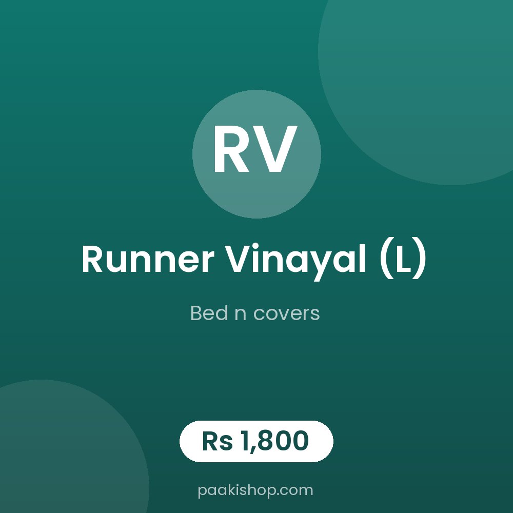 Runner vinayal (L)